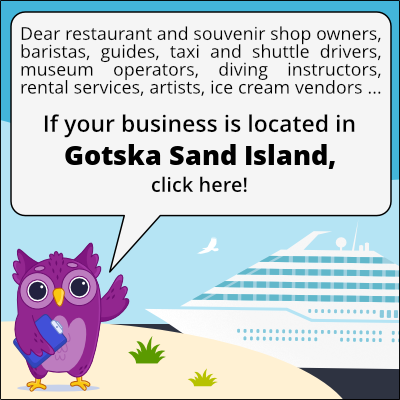 to business owners in Gotska Sand Island
