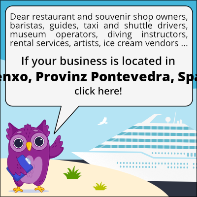 to business owners in Sanxenxo, Provinz Pontevedra, Spanien