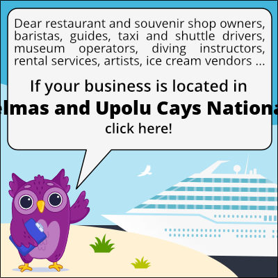to business owners in Michaelmas and Upolu Cays National Park