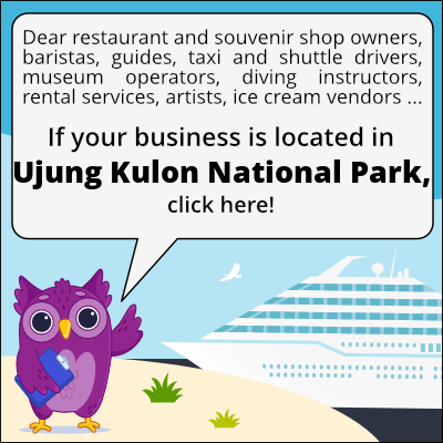 to business owners in Ujung Kulon National Park